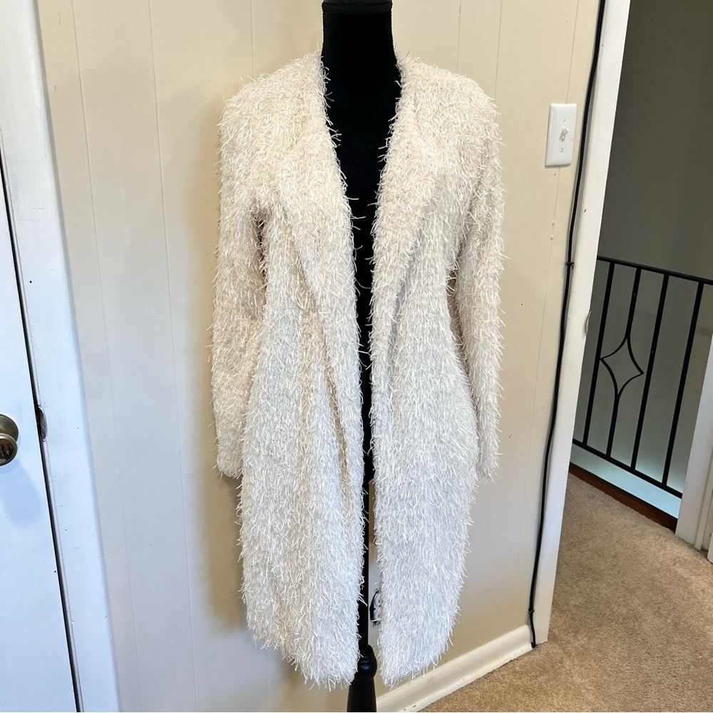 Anthropology J.O.A. Fuzzy shimmer shaggy coat